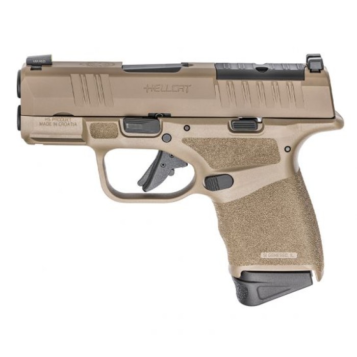 Springfield Hellcat OSP 11/13rd 3" 9mm Pistol, FDE - HC9319FOSP