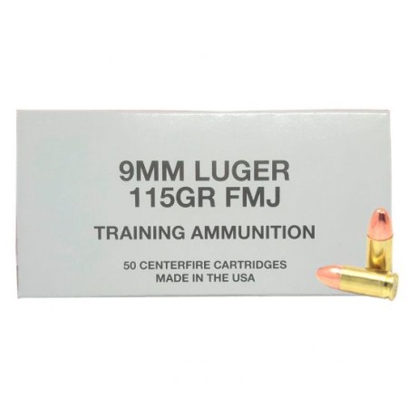 Cci Ammunition Cci Ammo 9mm Luger 115gr. Fmj Blazer Brass 50-pack White Box