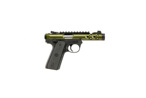 Ruger Mark IV 22/45 LITE 4.4" 10rd .22lr Pistol, Green/Black - 43916