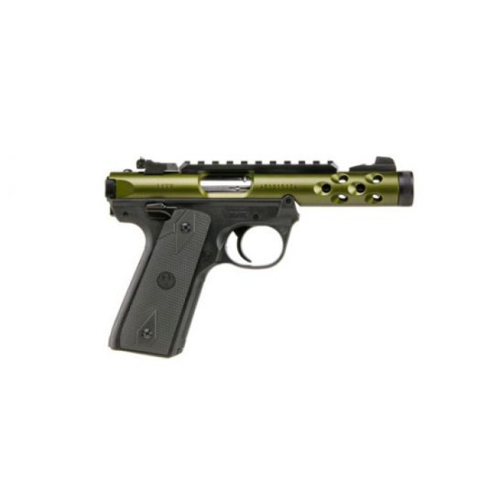 Ruger Mark IV 22/45 LITE 4.4" 10rd .22lr Pistol, Green/Black - 43916