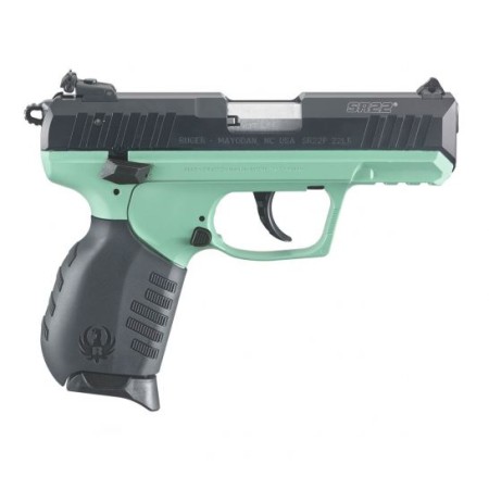 Ruger SR22 3.5" 10rd 22lr Pistol, Turquoise Cerakote - 3625