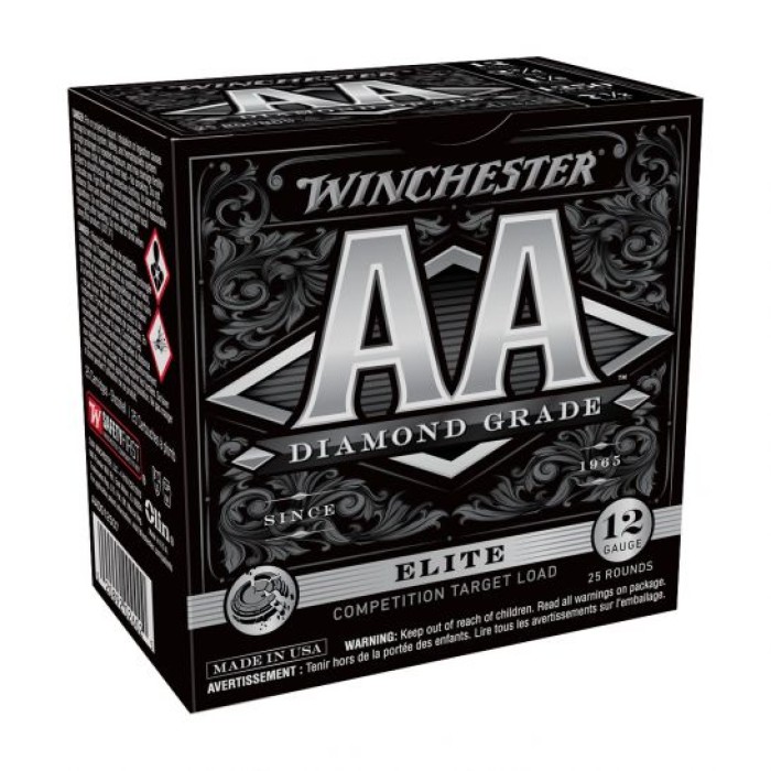 Winchester AA Diamond Grade 2 3/4" #7.5 oz 12ga Ammo, 25rd - AADGL12507