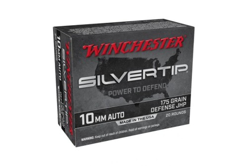 Winchester Silver Tip 175gr HP 10mm Ammo ,20rd - W10MMST