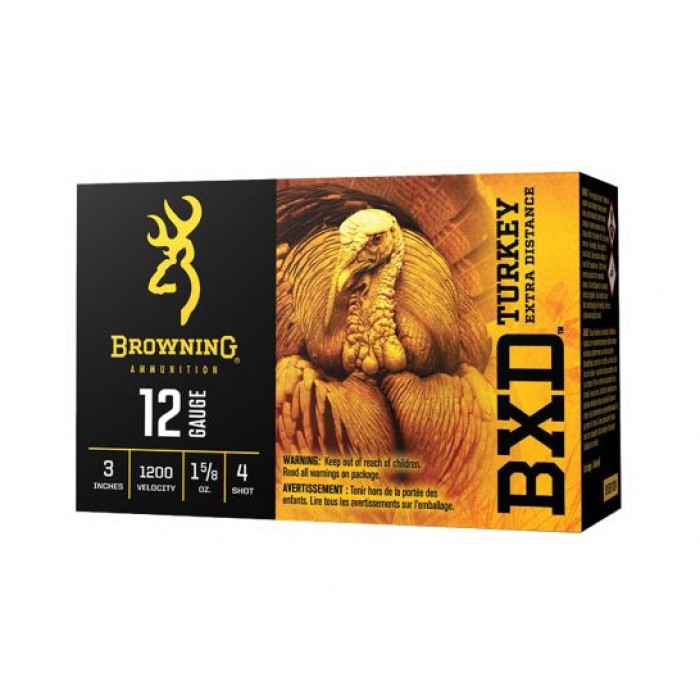 Browning Turkey BXD 3" #4 12ga Ammo, 10rd - B193911234