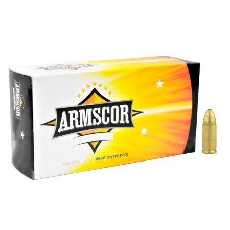 Armscor Precision 124gr FMJ 9mm Ammo, 50rds - 50041