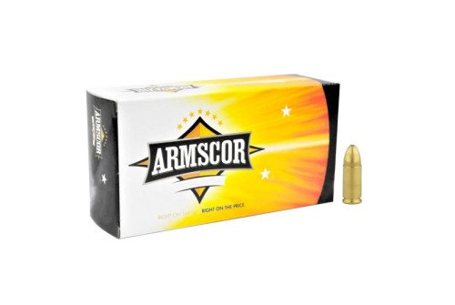 Armscor Precision 124gr FMJ 9mm Ammo, 50rds - 50041