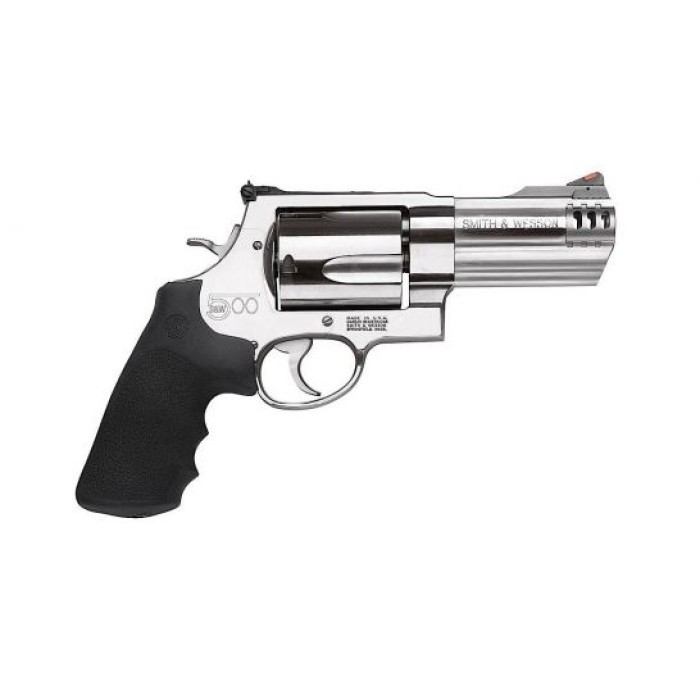 Smith & Wesson Model 500 4" 5rd 500 S&W Magnum Revolver, Stainless Steel - 163504