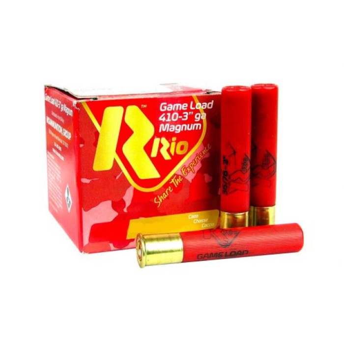 RIO Ammunition HEAVY FIELD .410GA 3 INCH 11/16OZ #8 SHOT MAX DR 25 ROUNDS PER BOX