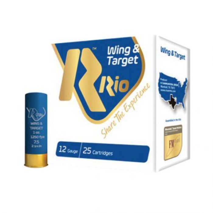 Rio Ammunition Wing & Target, Rio Wt208      20 2.75     1oz    Wing/trgt  25/10