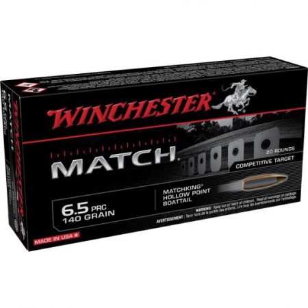 Winchester Match Brass 6.5 PRC 140-Grain 20-Rounds SMKHPBT