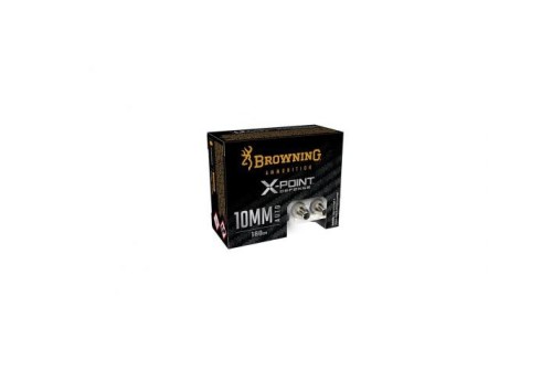 Browning X-Point Nickel Plated Brass 10mm 180 Grain 20-Rounds JHP