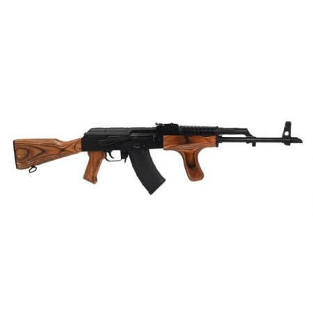 PSA AK-47 GF3 Forged Classic Rifle with Cheese Grater Upper Hand Guard and Wood Dong, Nutmeg