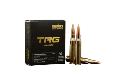 Sako TRG Precision .338 Lapua Mag 300gr Hollow Point Boat Tail Ammunition Case of 100 C644300FSB10X