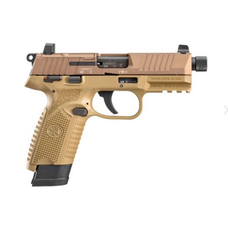 FN Pistol 502 Tactical 22lr Pistol 10rd 4.6" FDE - 66-101009