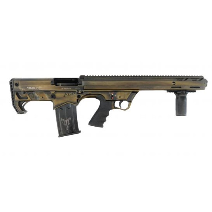 Black Aces Pro Series Bullpup Pump Shotgun - Distressed Bronze  12Ga  18.5" Barrel  Barrel Shroud BATBPPDBR