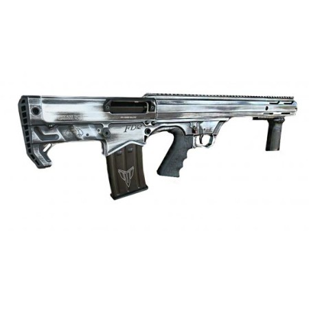 Black Aces Pro Series Bullpup Pump Shotgun - Distressed White BATBPPDW