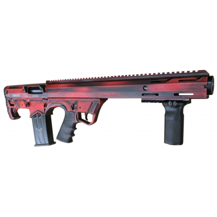 Black Aces Tactical Bullpup 5rd 12GA Pump Shotgun, Distressed Red - BATBPPDR