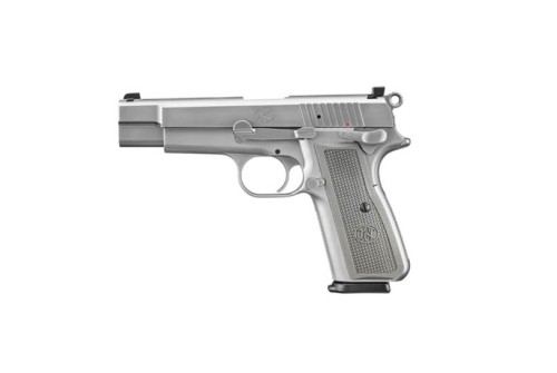 FN High Power 4.7" 17rd  9mm Pistol, Stainless Steel - 66-101068