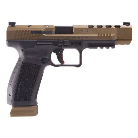 Canik Mete SFx 5.2" 20rd 9mm Pistol w/ Optics Ready Slide Cut, Black/Bronze - HG5635LB-N