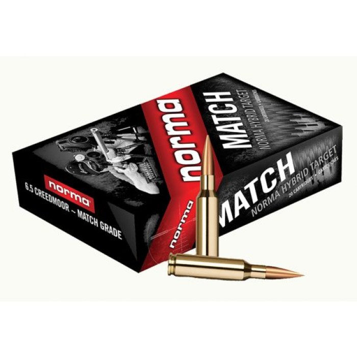 Norma 6.5 Creedmoor 143gr Golden Target BTHP 20rds - 10166522