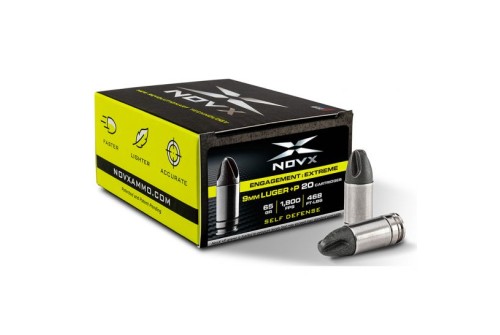 NOVX Engagement Extreme 65 gr 9mm Luger +P  Ammo, 20rds - 9EEPSS-20