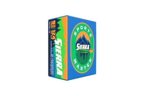 Sierra Sports Master 9mm Ammo 124 Grain JHP, 20rds - A8124--19