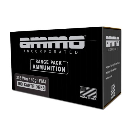 Ammo Inc Signature .308 Win Ammo 150 Grain FMJ, 100rds - 308150FMJ-A100