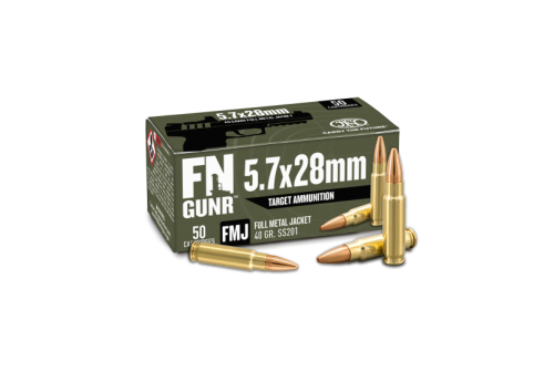 FN America 5.7x28mm 40 Grain Full Metal Jacketed Rifle Ammunition, 50 Rounds, 10700032