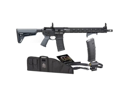 SPRINGFIELD ARMORY Saint Victor 5.56 NATO 16in 30rd Gray Rifle in Gear Up Package with Vortex Crossfire/Sling/Extra Mag (STV916556YP-GU23)