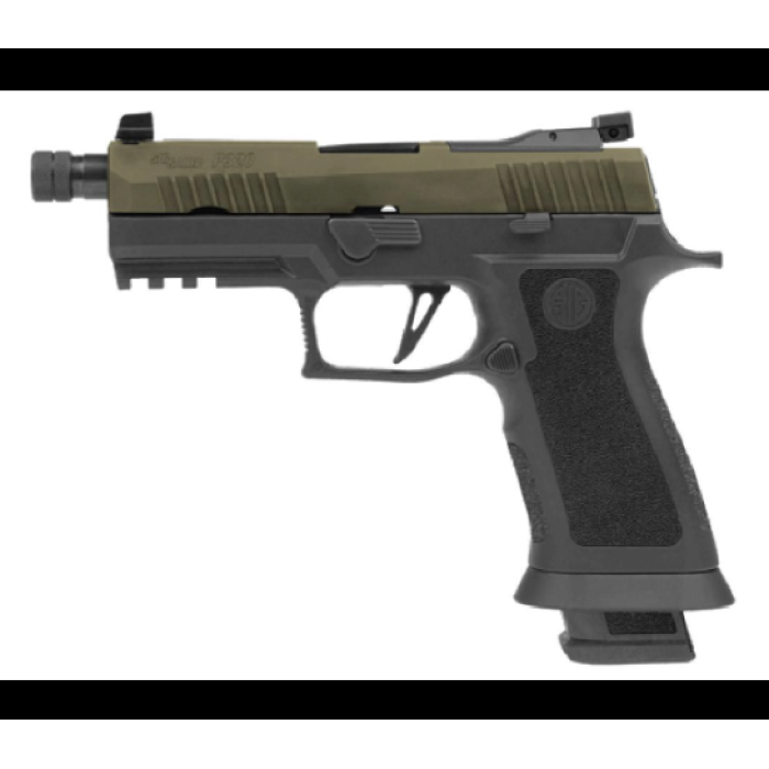 Sig P320 Two-Tone Pistol 9mm Moss Green/Gray 21rds Suppressor Ready 4.6" - 320XCA-9-MGXR3-TB-R2