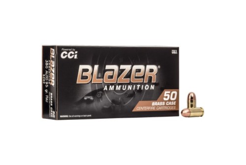 CCI Blazer Brass 380 Auto/ACP 95gr FMJ Ammunition 50rds - 5202