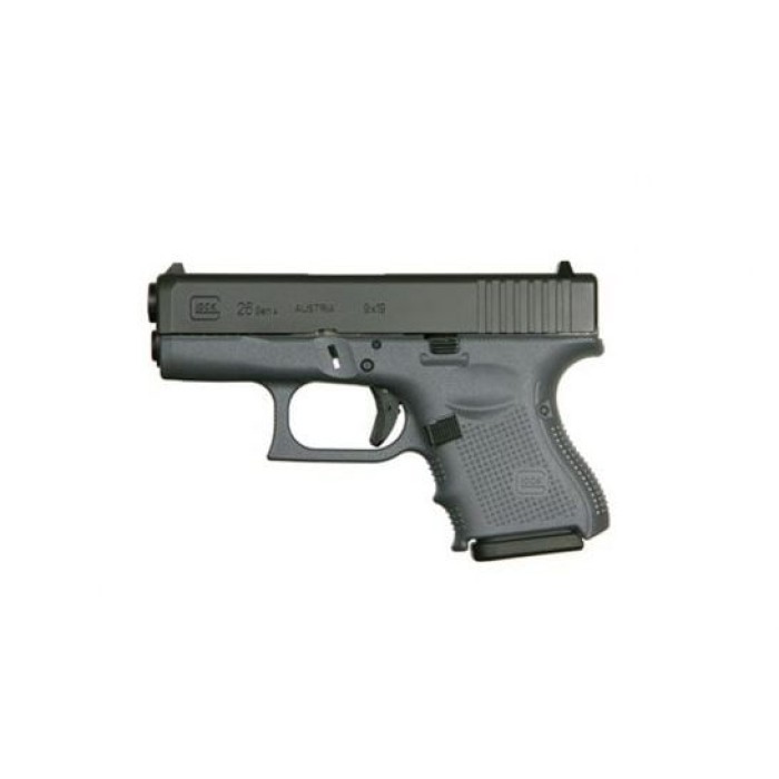 Glock G26 G4 Gray 9Mm 10+1 3.46" Fs# Pg2650201gf