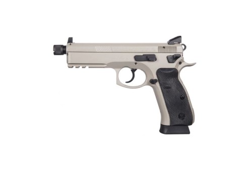 CZ 75 SP01 Tactical 9mm Suppressor-Ready Pistol with Night Sights, Urban Grey - 91253