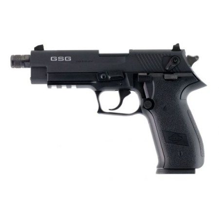 ATI GSG Firefly 4.9" .22lr Threaded Barrel Pistol, Black - GERG2210TFF