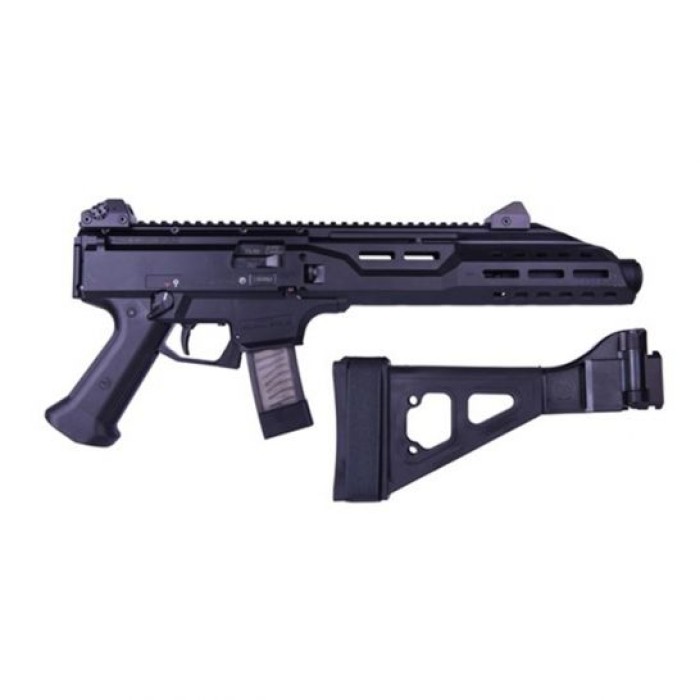 CZ Scorpion Evo 3 S1 9mm Pistol w/ Folding Brace, Black - 91354