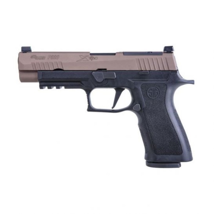 Sig Sauer P320 X-VTac 9mm 4.7" Pistol, FDE/BlackTwo-Tone