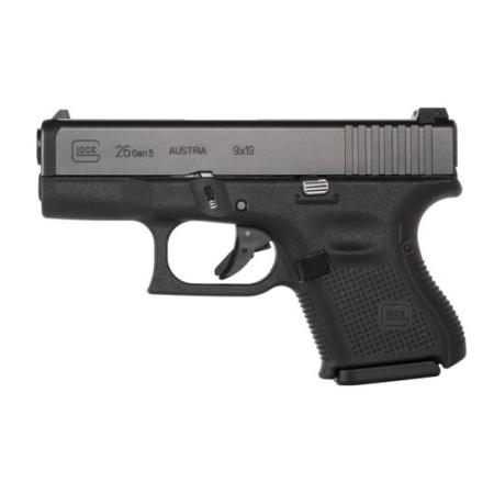 Glock 26 Gen5 9mm Pistol, Black - PA2650201