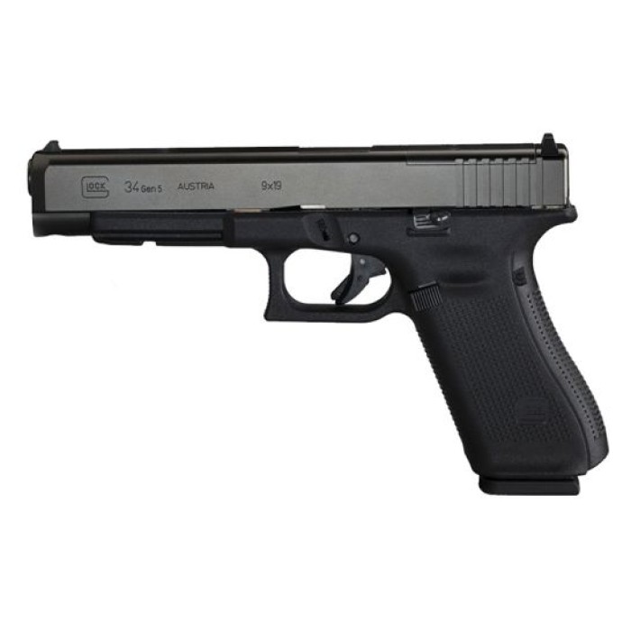 Glock 34 MOS Gen5 9mm Pistol, Black - PA3430103MOS