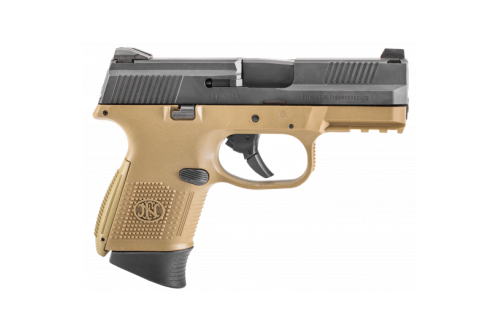 FN FNS-9 Compact 9mm Black & Flat Dark Earth Pistol - 66-100354