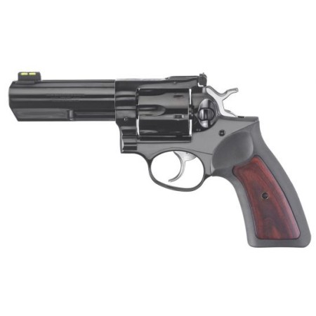 Ruger GP100 357 Magnum Revolver, Cushioned Rubber Grips w/ Hardwood Insert - 1772