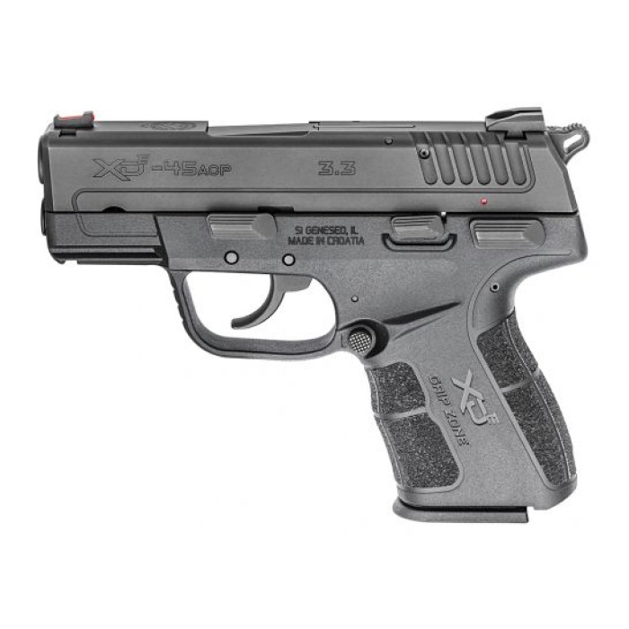 Springfield Armory XD-E 3.3" Single Stack .45 Auto/ACP Pistol, Black - XDE93345BE