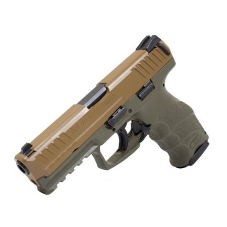 HK VP9 9mm Pistol, Flat Dark Earth Slide w/ OD Green Frame - 81000136