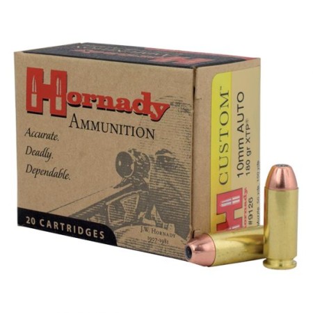 Hornady 10mm Auto 180gr XTP Custom Pistol Ammunition 20rds - 9126