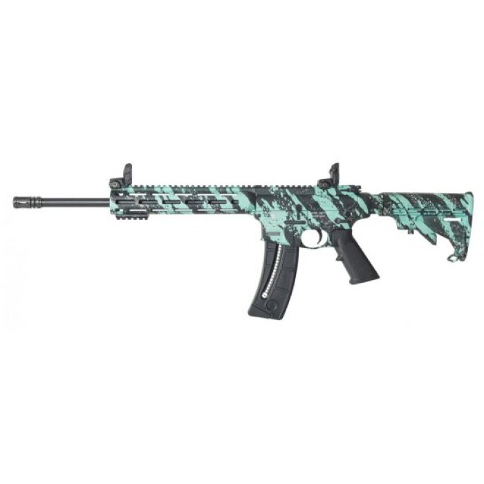 Smith & Wesson M&P 15-22 Sport .22 LR Rifle, Robin's Egg Blue Platinum - 12066