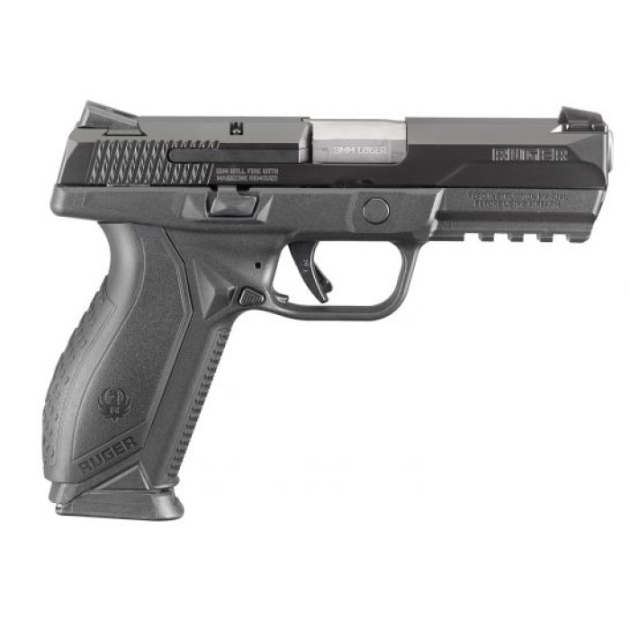 Ruger American 9mm 10-Round Pistol, Black - 8607