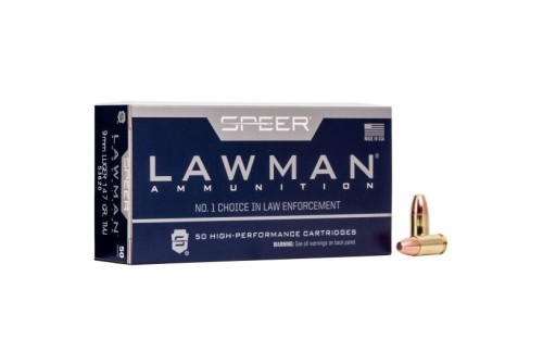 Speer Lawman Ammo 9mm Luger 147 gr Total Metal Jacket (TMJ) 50 Bx