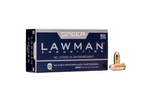 Speer Ammo 53653 Lawman 45 ACP 230 gr Total Metal Jacket (TMJ) 50 Bx/ 20 Cs