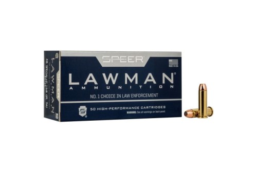 Speer Lawman Training 158 gr Total Metal Jacket .38 Spl +P Ammo, 50/box - 53750