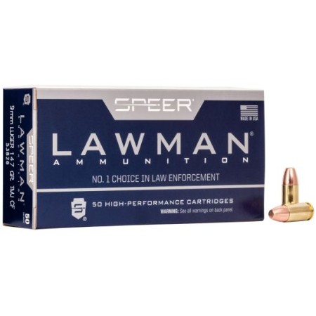 Speer Ammo Lawman, Speer 53826 Lawman Cf 9mm  147 Tmj           50/box