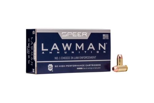 Speer Ammo 53955 Lawman 40 S&W 165 gr Total Metal Jacket (TMJ) 50 Bx/ 20 Cs